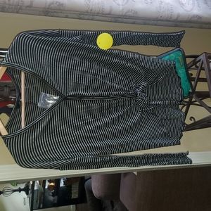 A stripped light cardigan